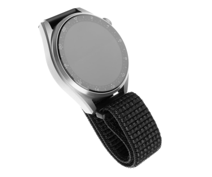 Pasek i akcesoria do zegarków FIXED Nylon Strap do Smartwatch (22mm) wide reflective black FIXNST-22mm-REBK